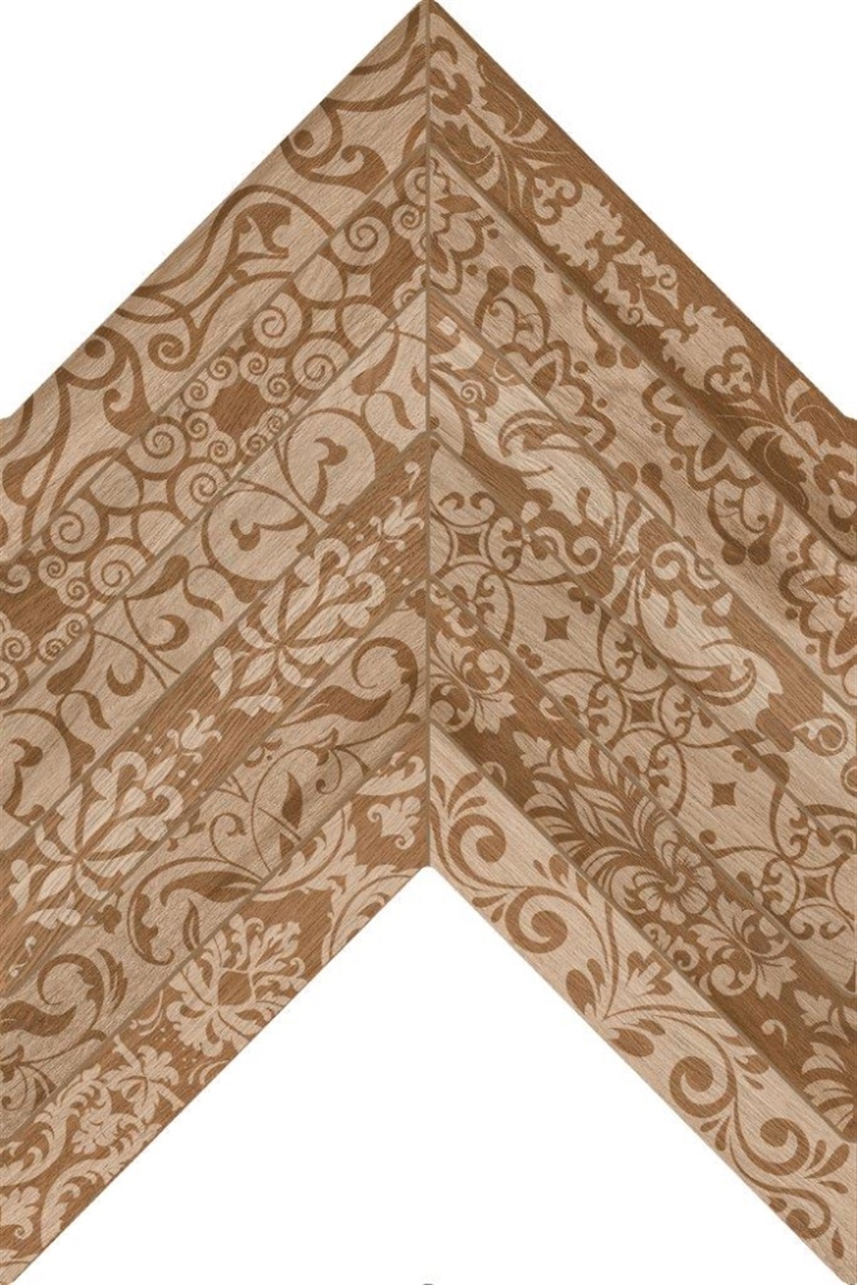 Seramiksan Classic Wood Dark Floral 40x60 cm