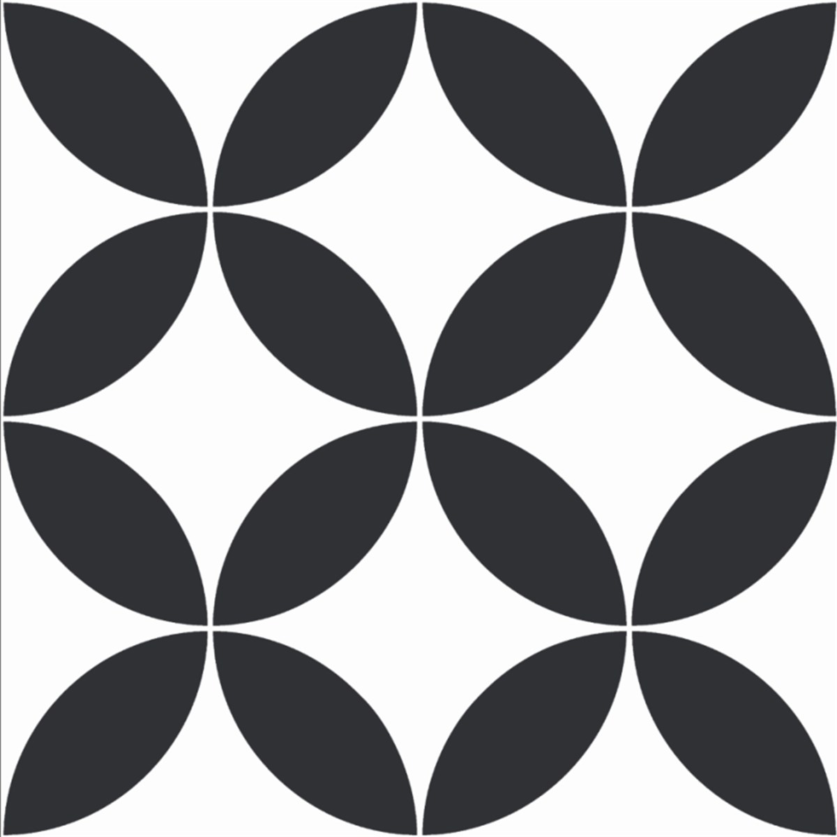 Seramiksan Iris Black 20x20 cm