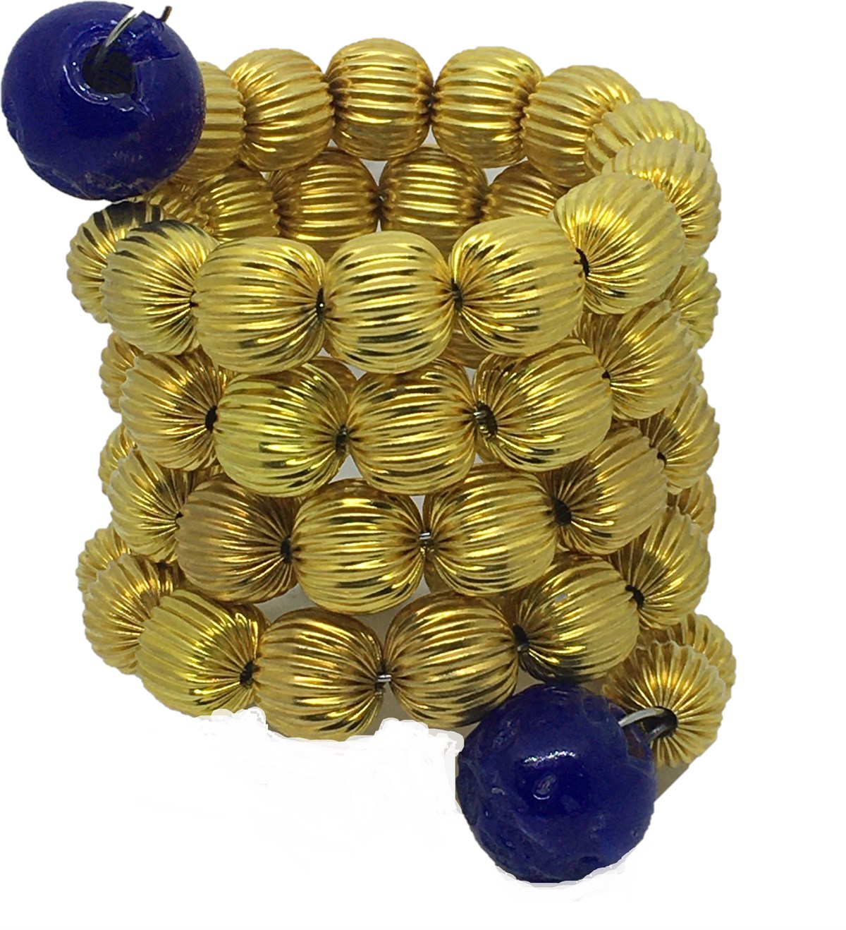 GOLD-MAVİ SARMAL BİLEZİK