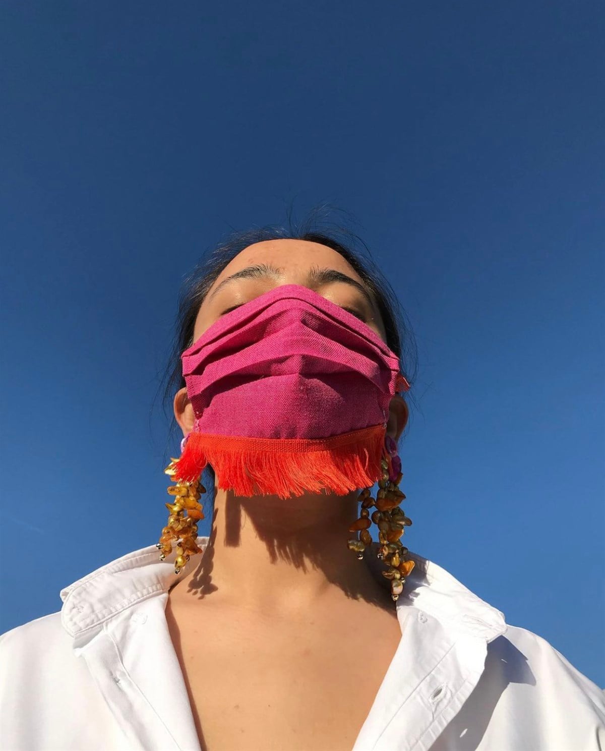 PEMBE KETEN MASKE