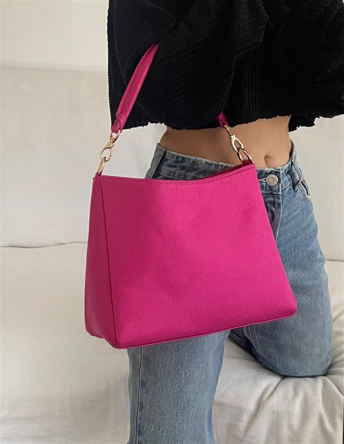 PEMBE MİNİ ÇANTA