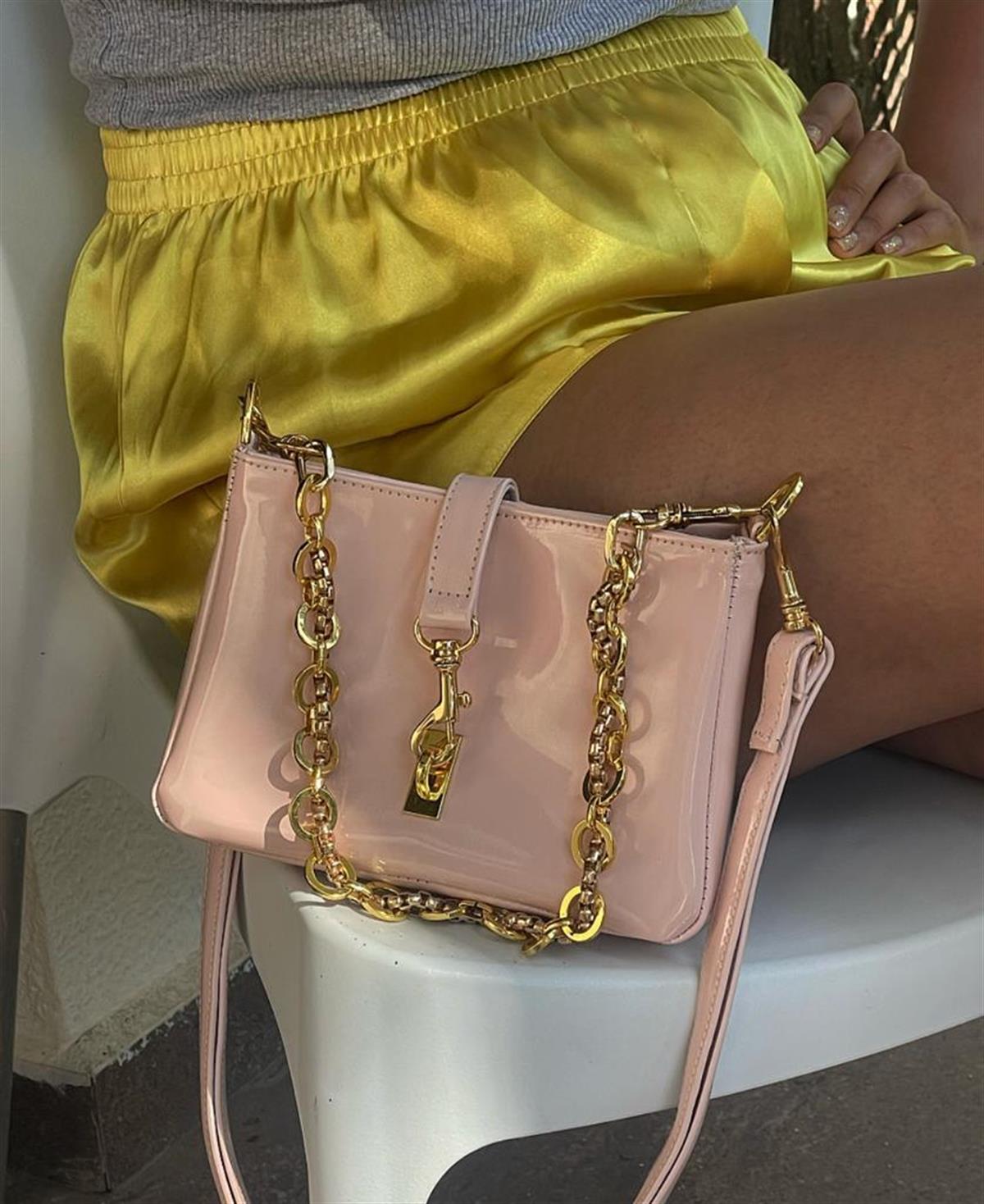 SOFT PEMBE MİNİ ÇANTA