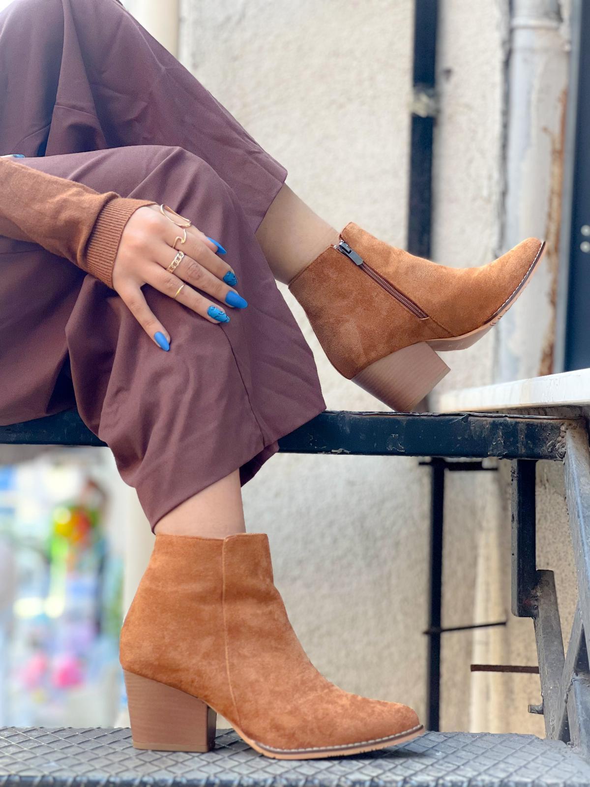 DALİDA TABA SÜET DALLAS WESTERN MİNİ BOT