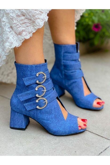 ELLAS KOT JEANS TOKALI YAZLIK BOT SANDALET
