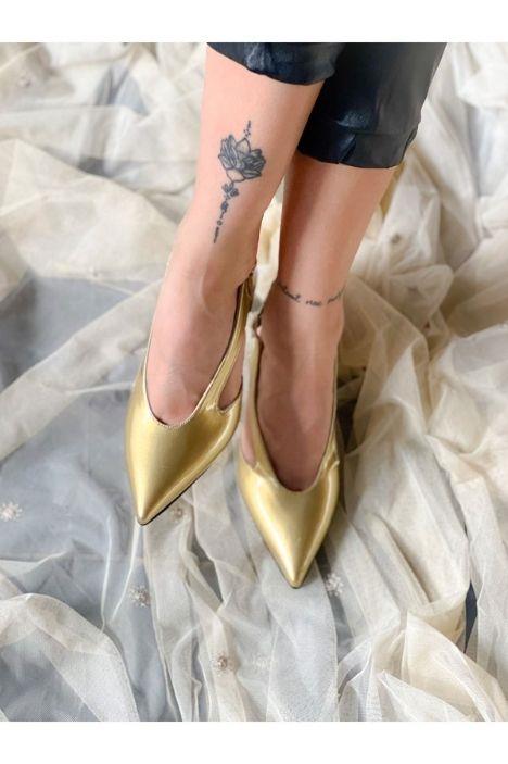 NISO DORE RUGAN TOPUKLU SANDALET