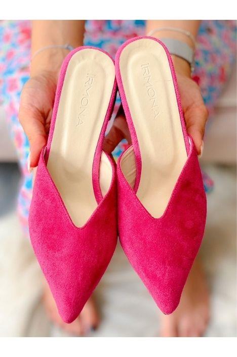 OASİS FUŞYA SÜET TOPUKLU TERLİK