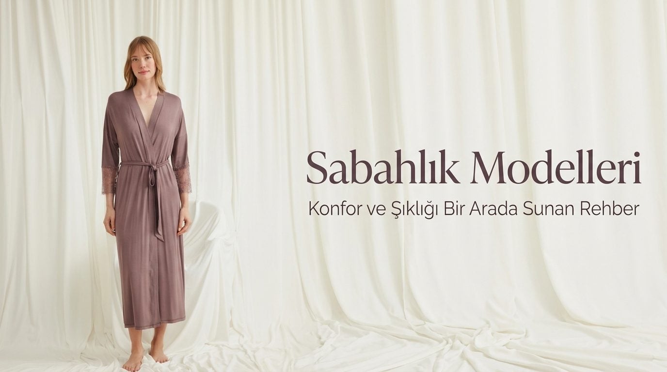Gül kurusu renk dantel kol detaylı kuşaklı uzun sabahlık