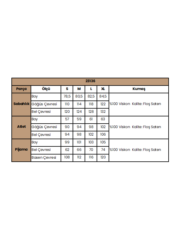 Çiçek Desenli 3lü Saten Pijama Takımı