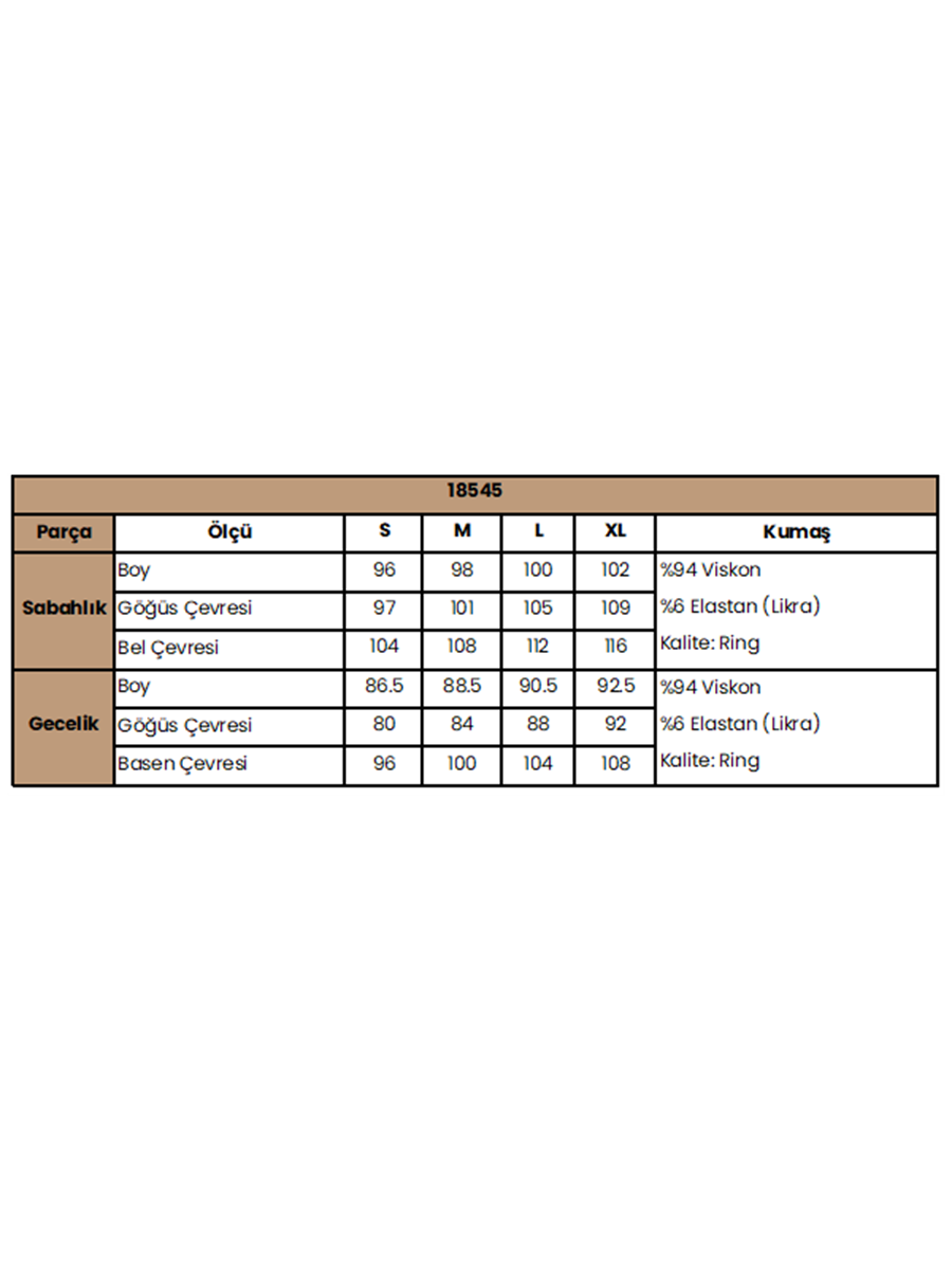 Dekolteli Yakası ve Kolu Dantelli Sabahlık Takımı