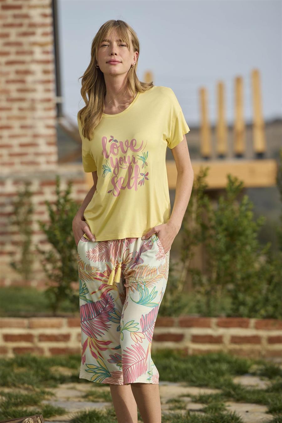 Yaprak Desenli ve Baskılı 