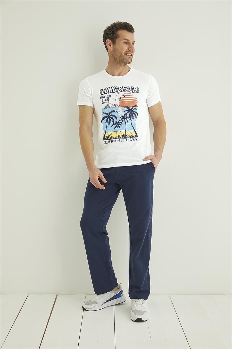 Yazı, Güneş ve Palmiye Baskılı 