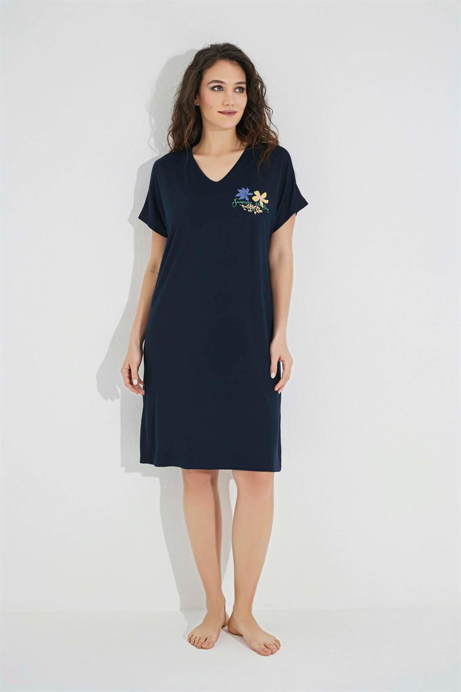 Çiçek ve Yaprak Baskılı 