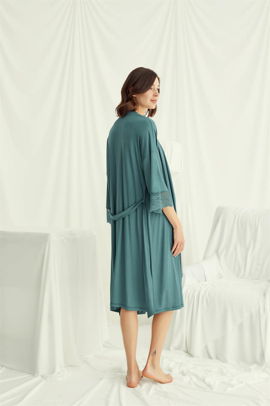 Dantelli Hamile Lohusa Sabahlık Takımı