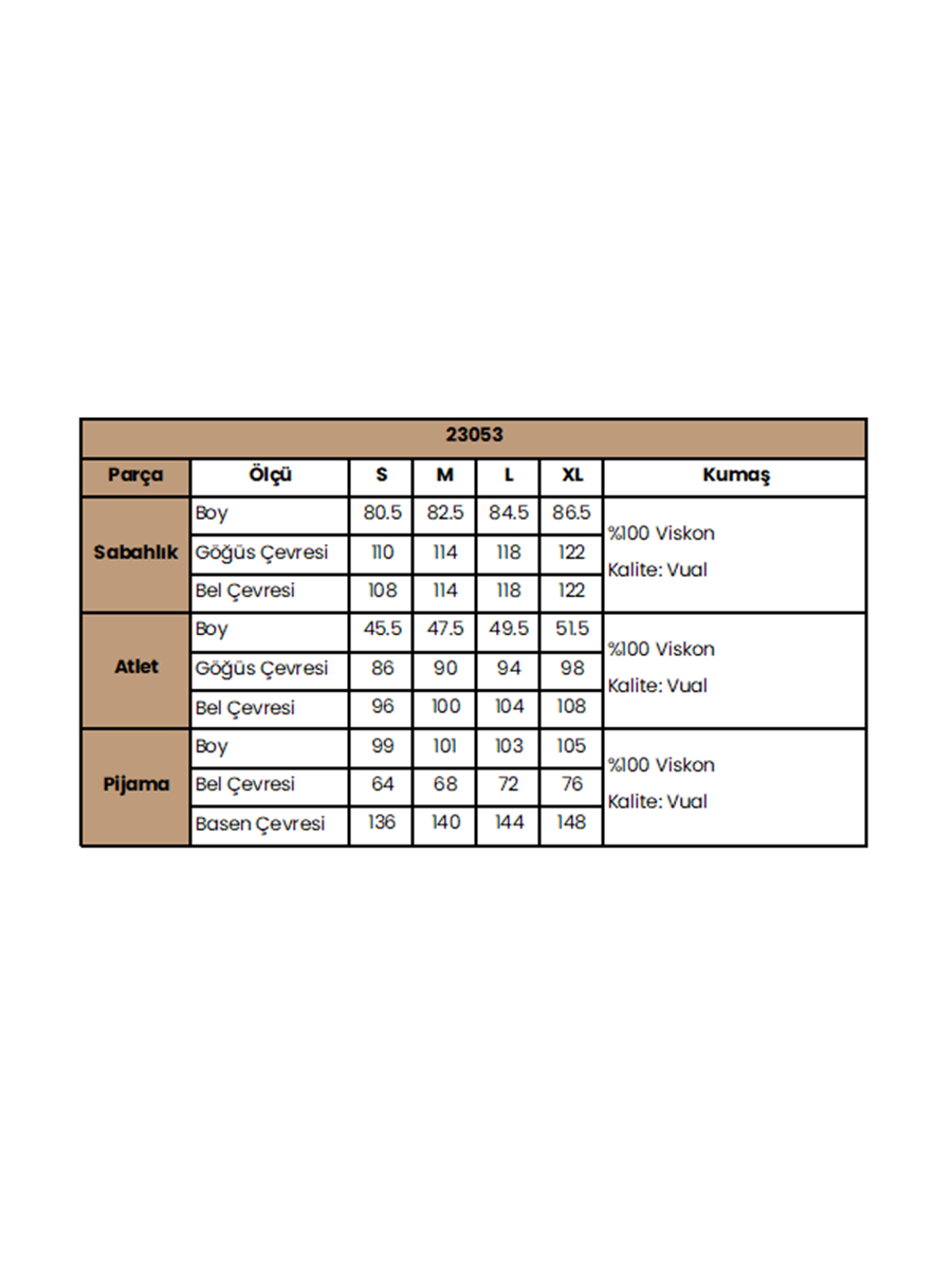 Etnik Desenli Sıfır Kol 3lü Alt Üst Takım