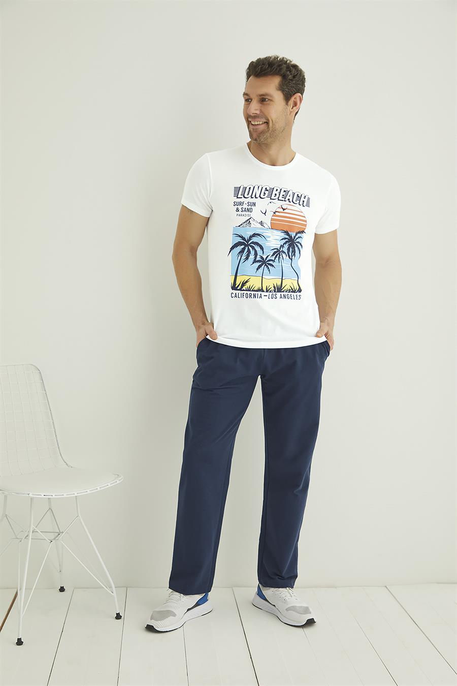 Yazı, Güneş ve Palmiye Baskılı 