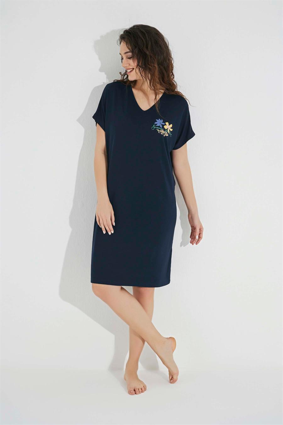 Çiçek ve Yaprak Baskılı 