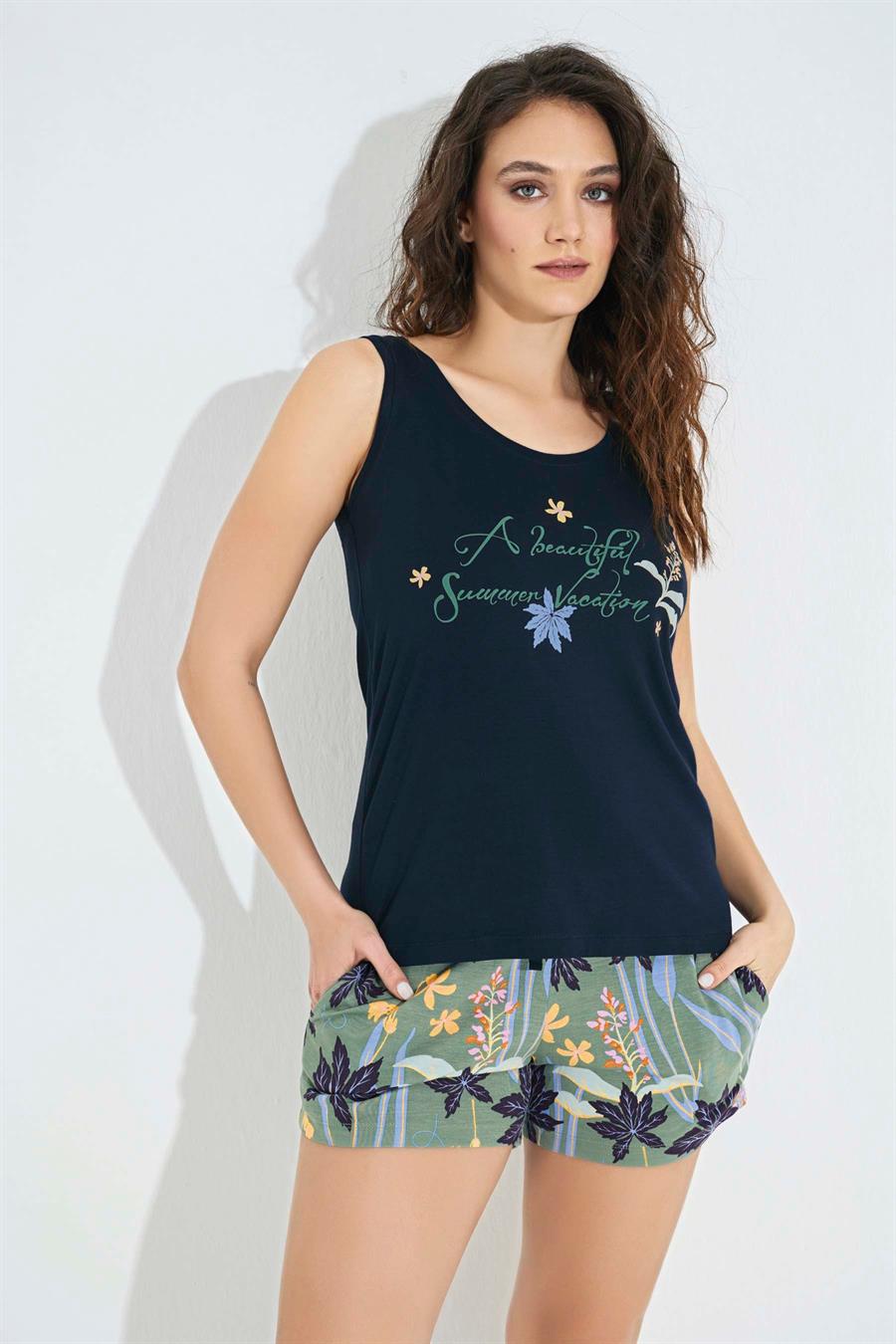 Çiçek ve Yaprak Baskılı 