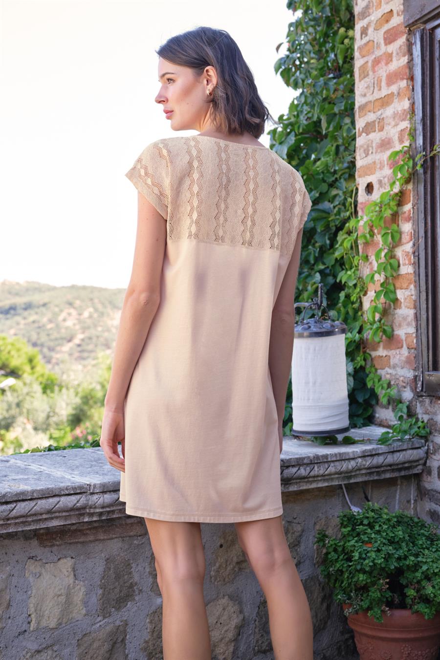 Afrika Etnik Baskılı Dantelli 