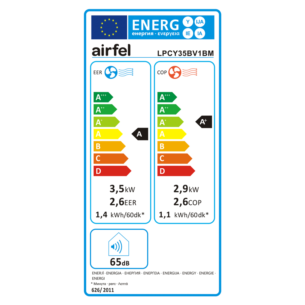 Airfel LPCY35BV1BM Sıcak Soğuk Mobil Klima