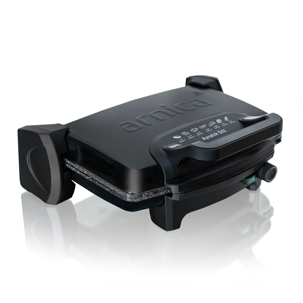 Arnica GH26262 Ayvalık Stil Tost Makinesi Siyah