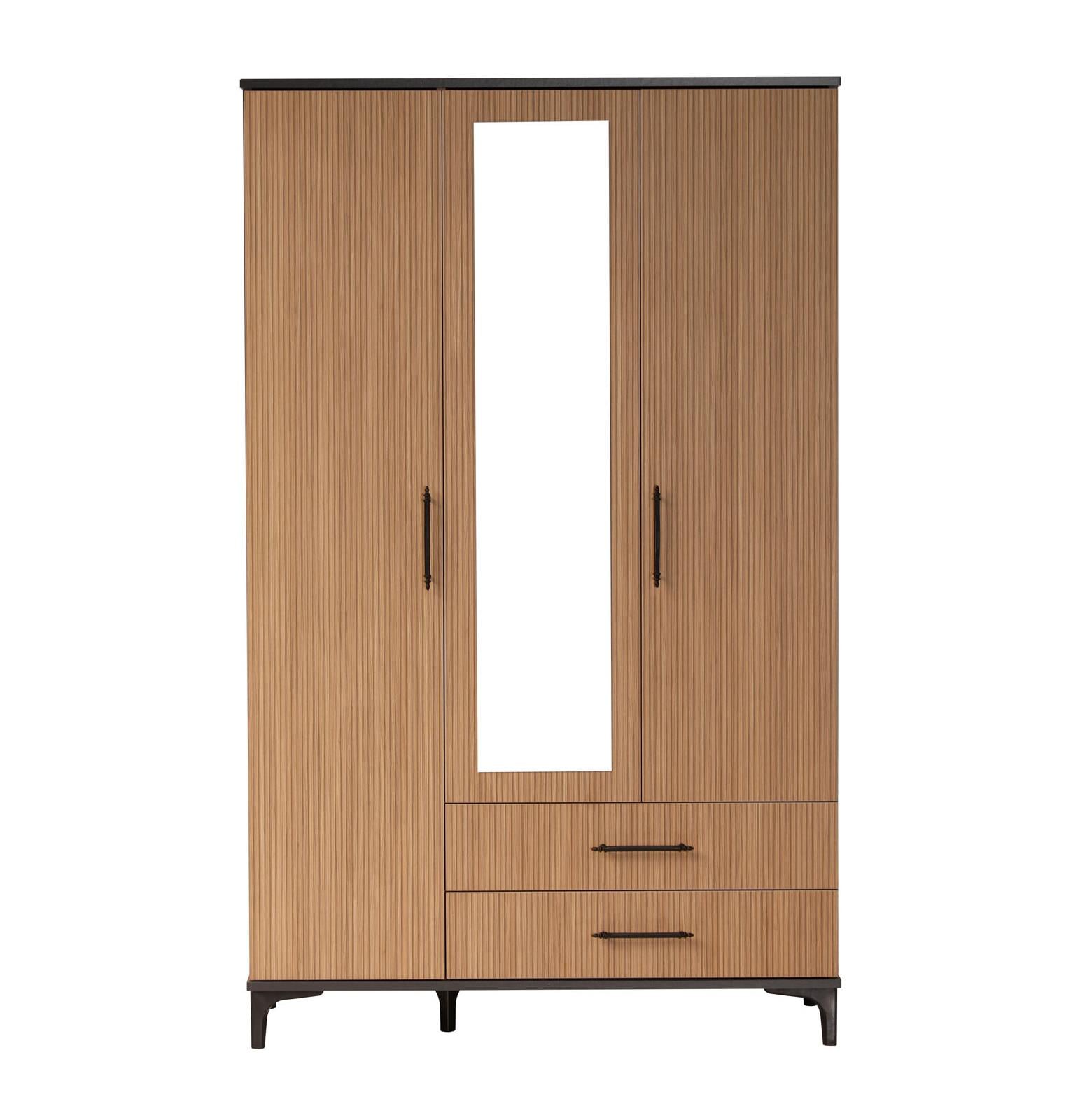 Cagiz Dlp.1015 Neva 3 Kapaklı Dolap Antrasit-Meşe