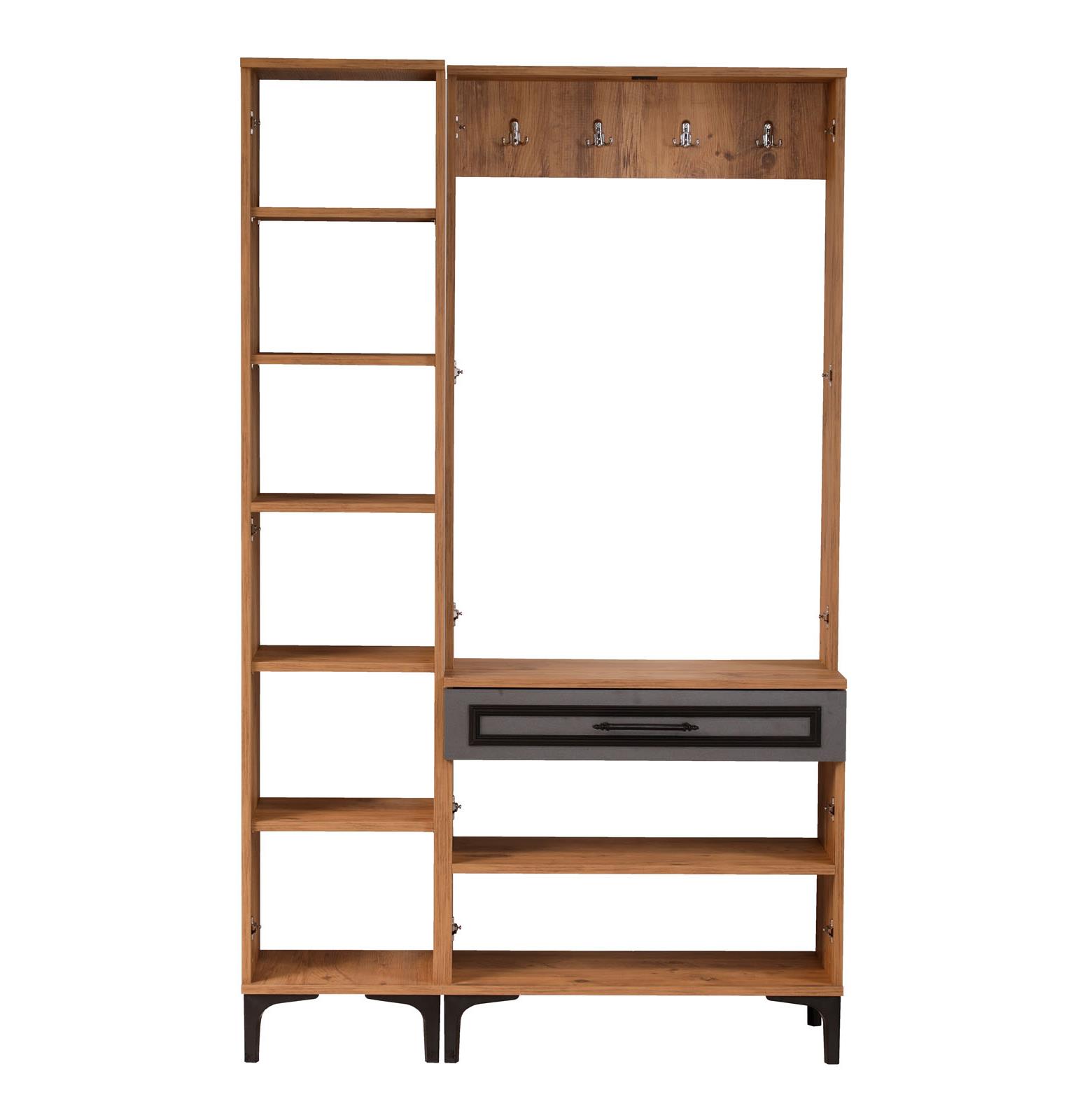 Cagiz Prt.1003 Neva Portmanto Ceviz-Antrasit