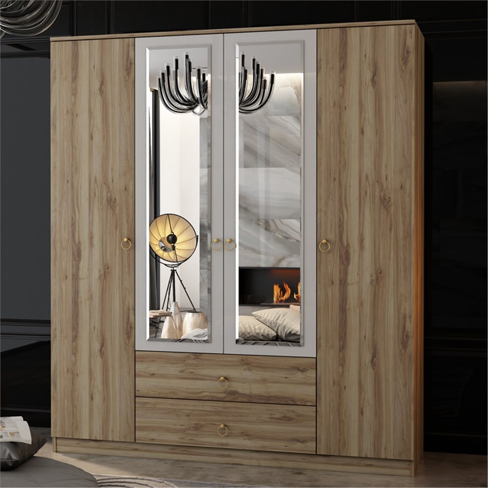 Cagiz TR 4228 Bella Dört Kapılı Dolap