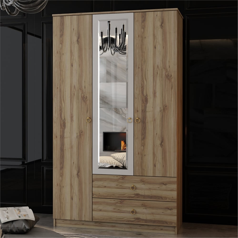 Cagiz TR 4258 Bella Üç Kapılı Dolap