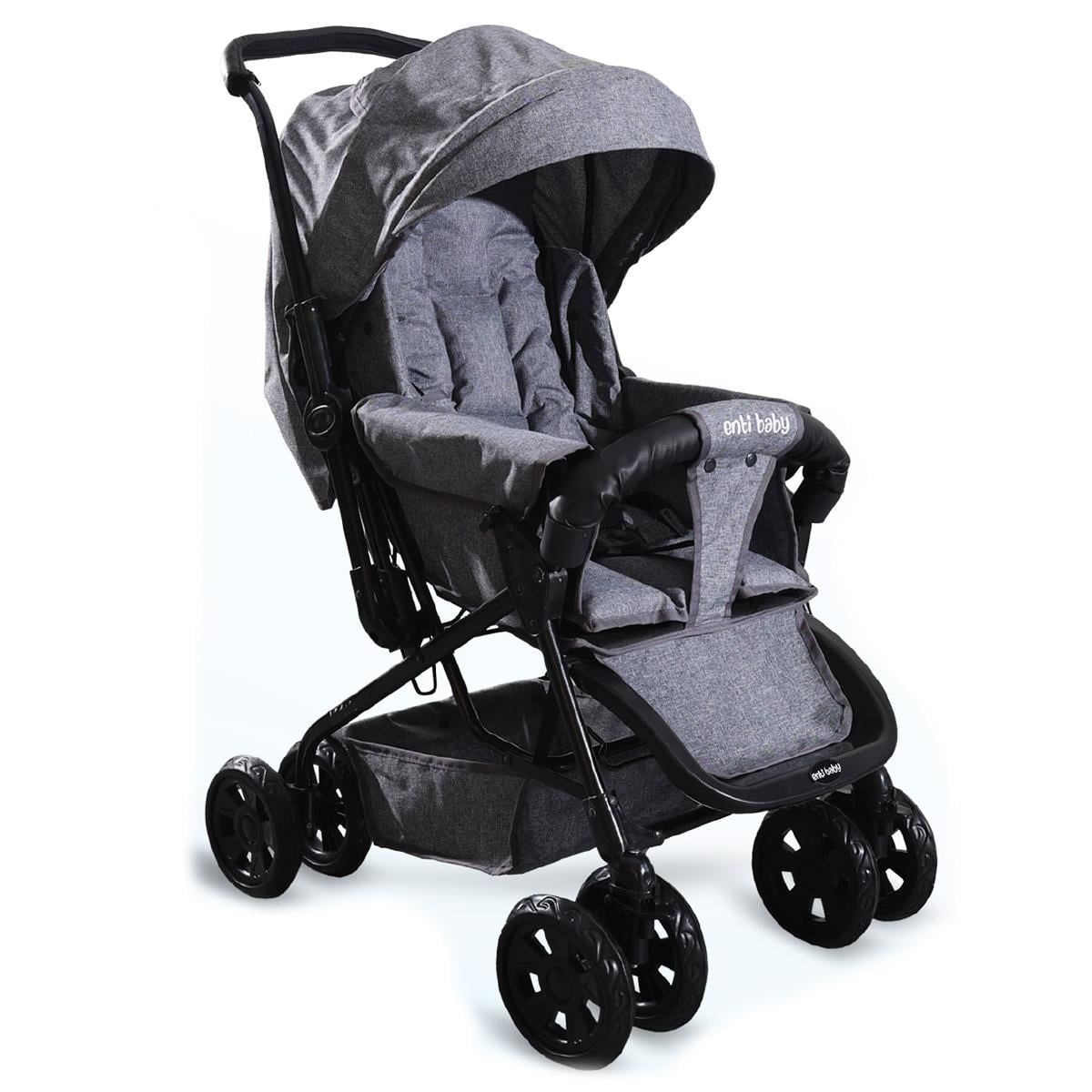 Entı Baby Vectra Sıyah Grı Cıft Yonlu Bebek Arabası