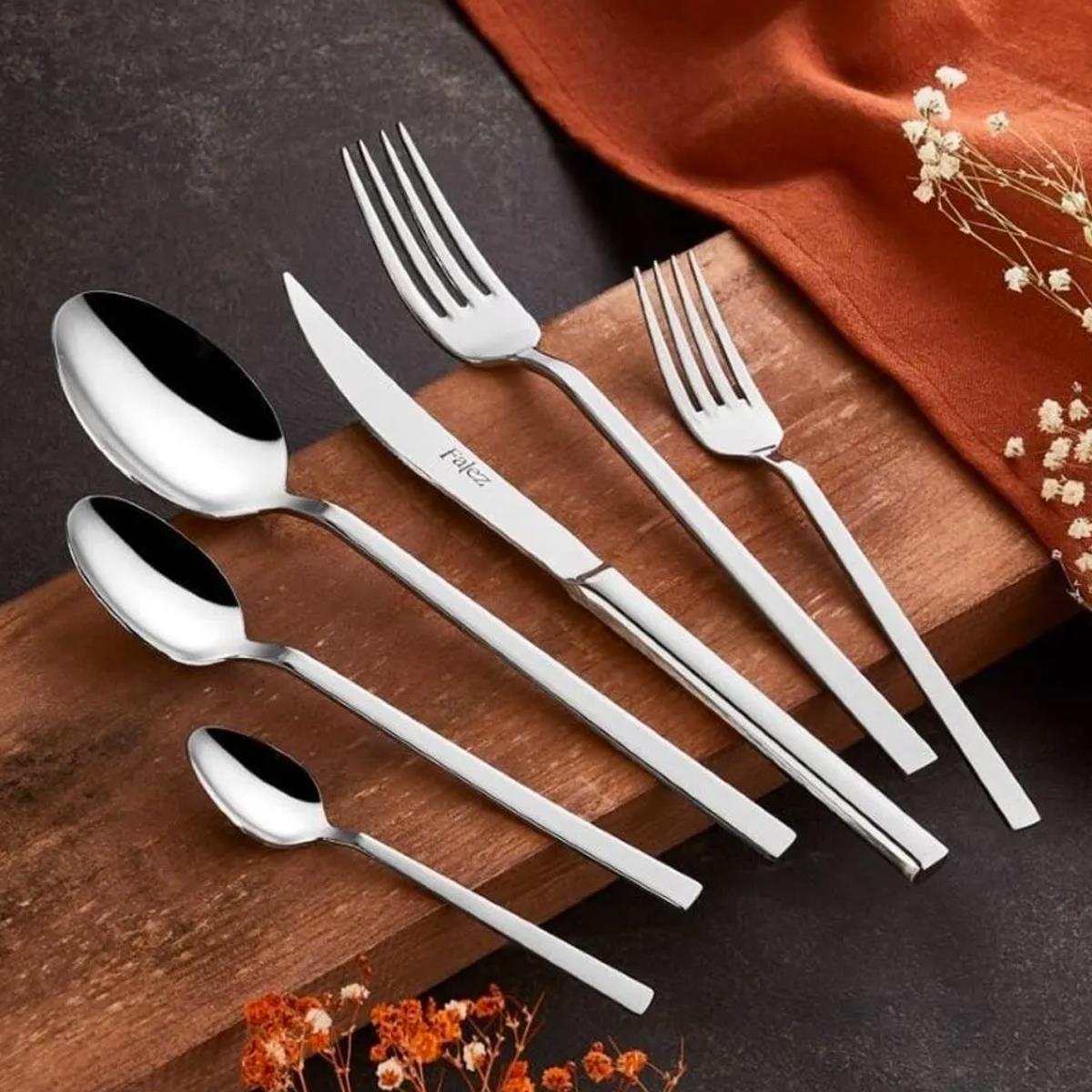 Falez BNY1002 Begonya 36 Parça Çatal Kaşık Bıçak Seti
