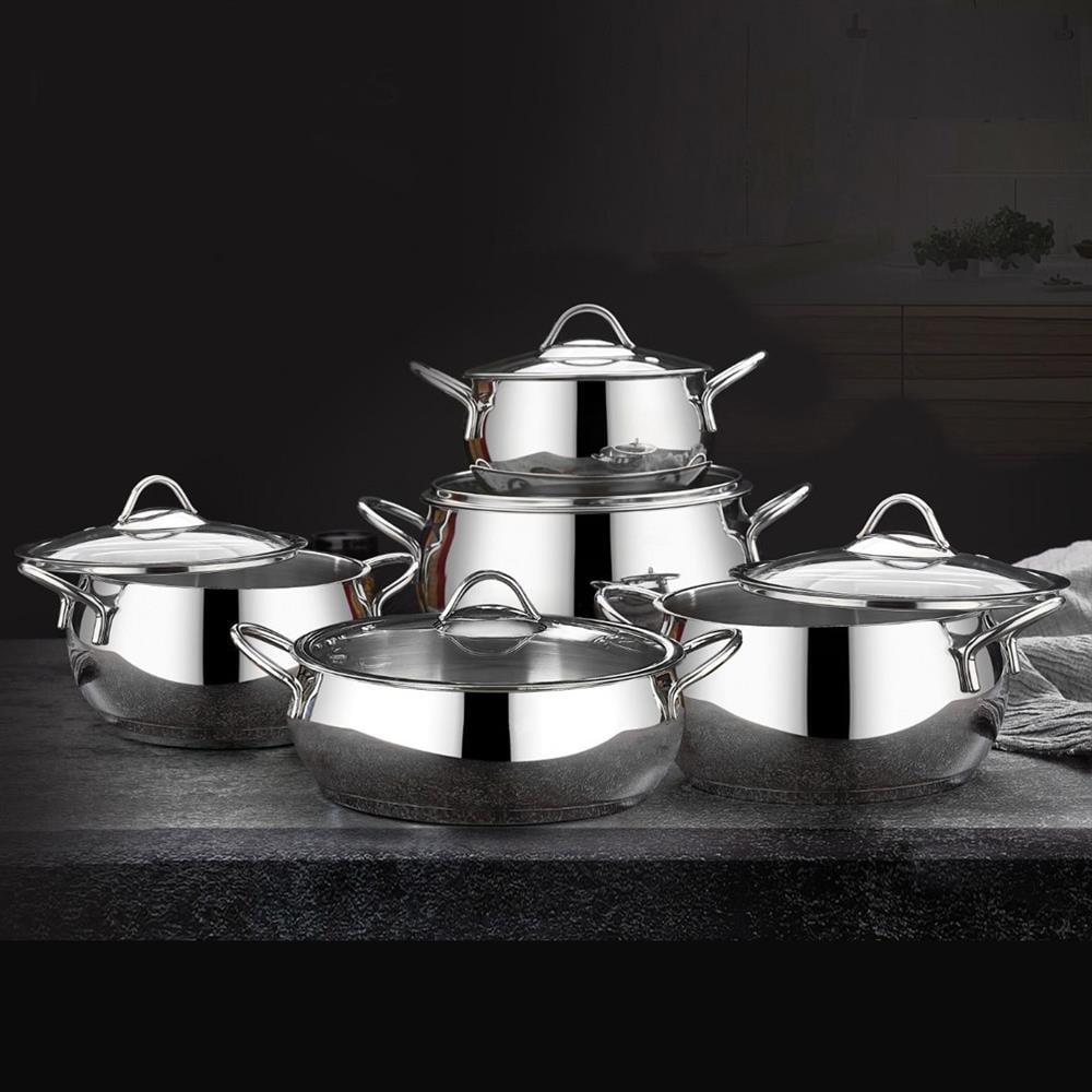 First Class Delux Collection 10 Parça Platin Güveç Tencere Seti