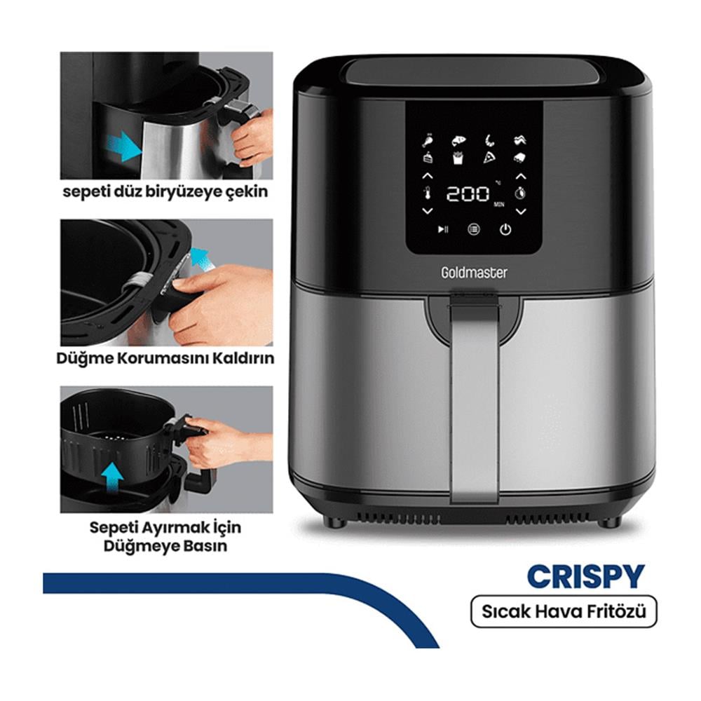 Goldmaster Crıspy Gm-7459 Sıcak Hava Frıtozu