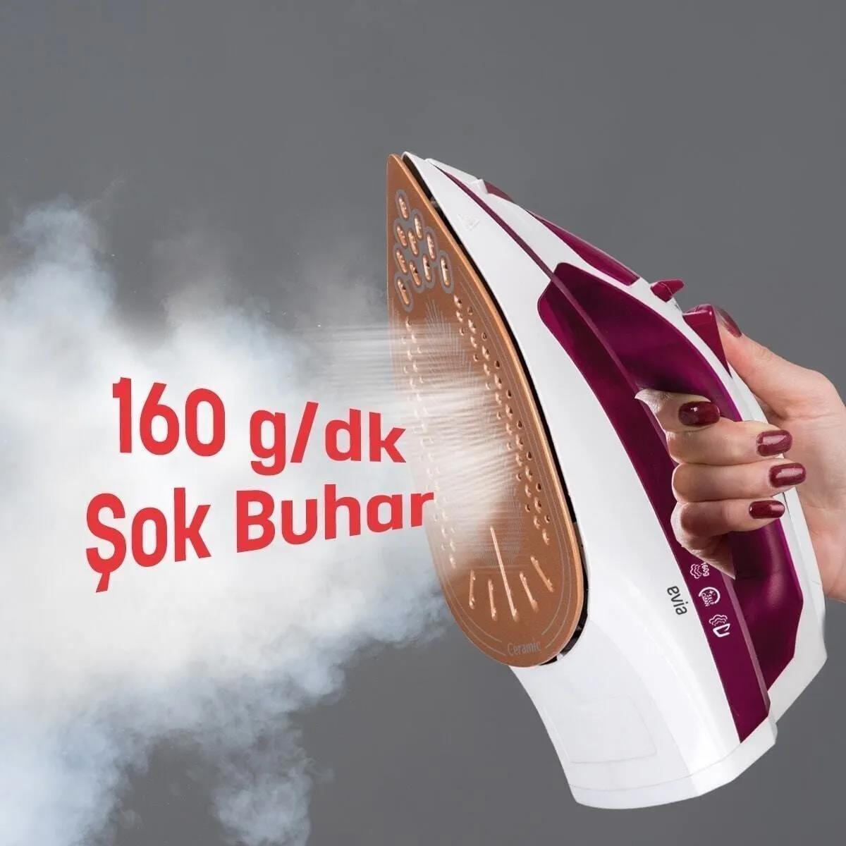 Goldmaster Evia Jett 4115B Buharlı Ütü