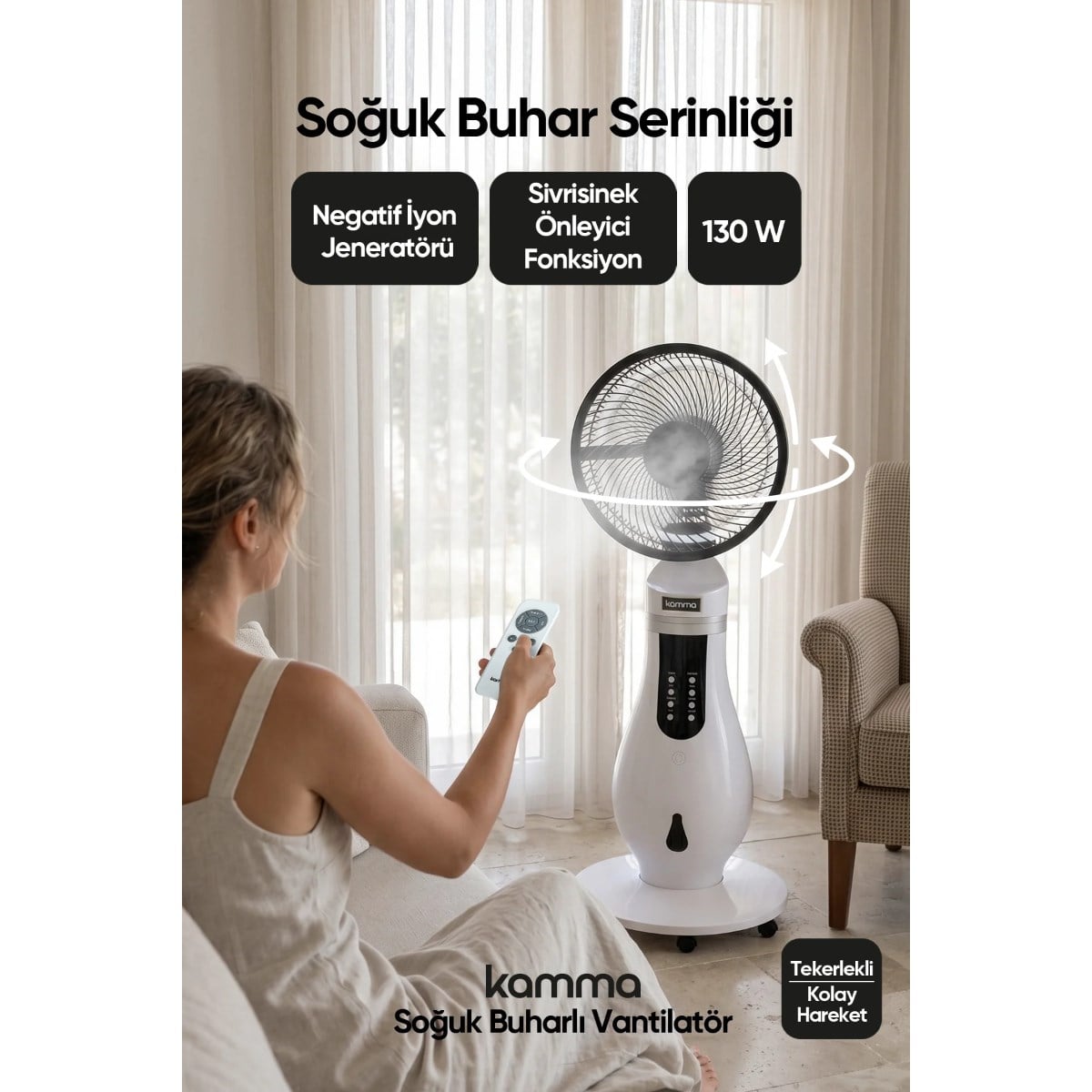 Kamma Soğuk Buharlı Vantilatör