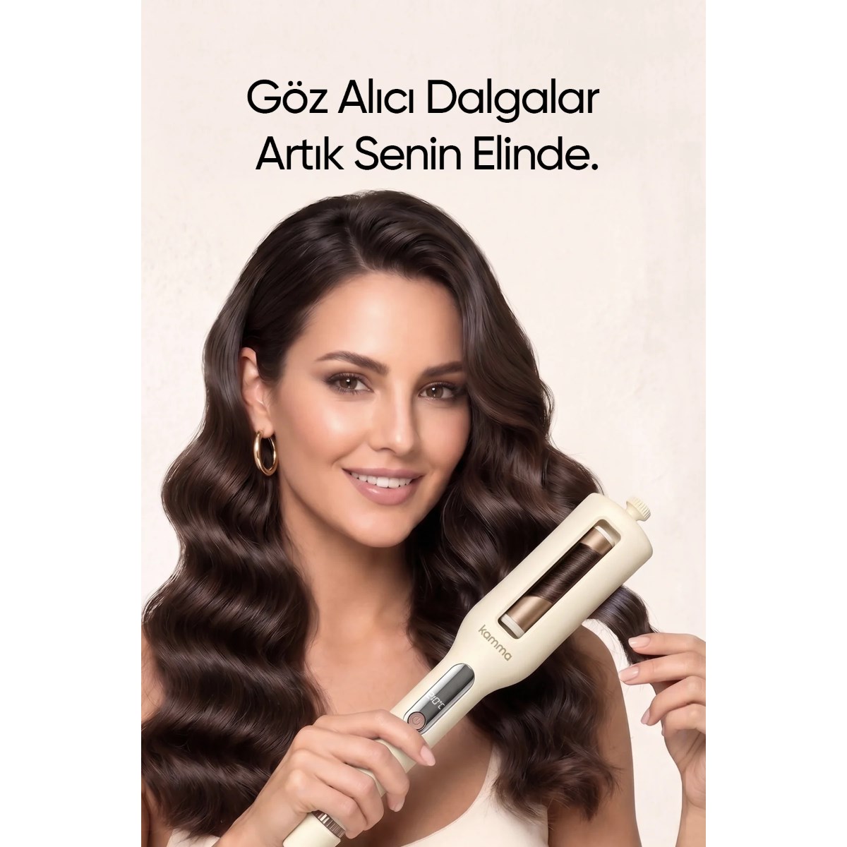 Kamma Sirena Saç Maşasıı-krem
