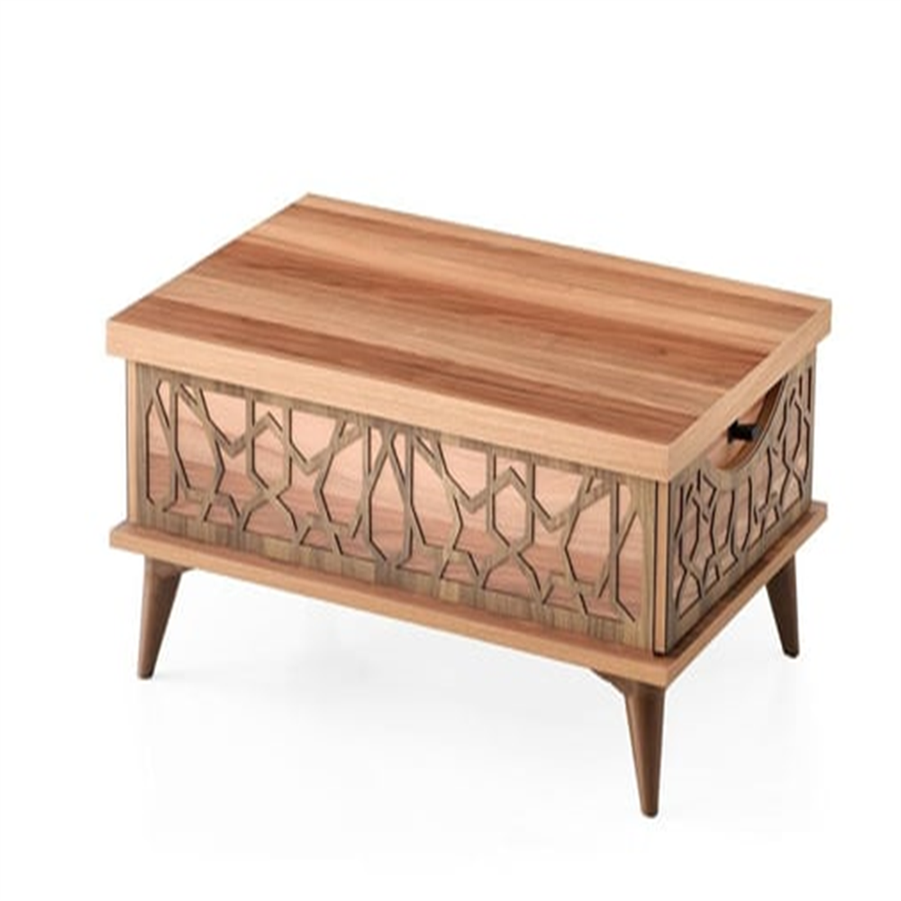 Karataş AC-9501 Ada Çekmeceli Sihirli Sehpa Ceviz-Antrasit