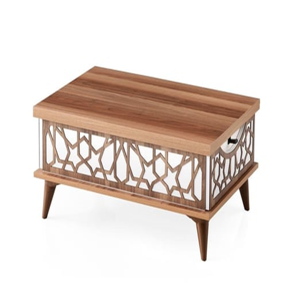 Karataş AC-9501 Ada Çekmeceli Sihirli Sehpa Ceviz-Antrasit