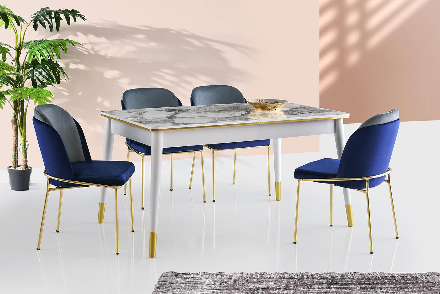 Karataş FL-1113 Flora Masa Efes/Beyaz-Gold