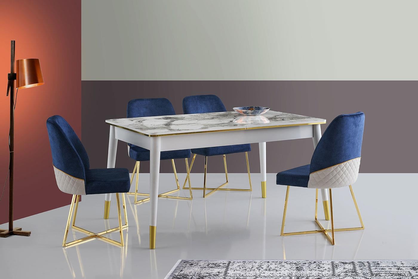 Karataş FL-1113 Flora Masa Efes/Beyaz-Gold