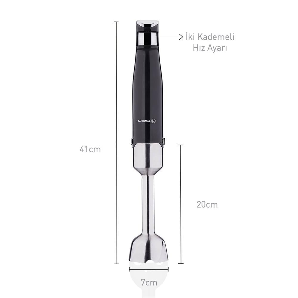 Korkmaz A448 Performix Siyah Blender Set