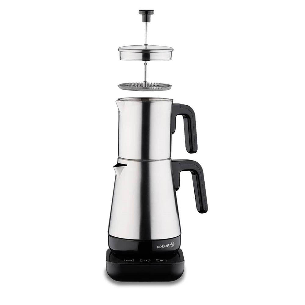 Korkmaz A850 Moderna Elektrikli Çaydanlık Siyah/Satin 1.3 lt
