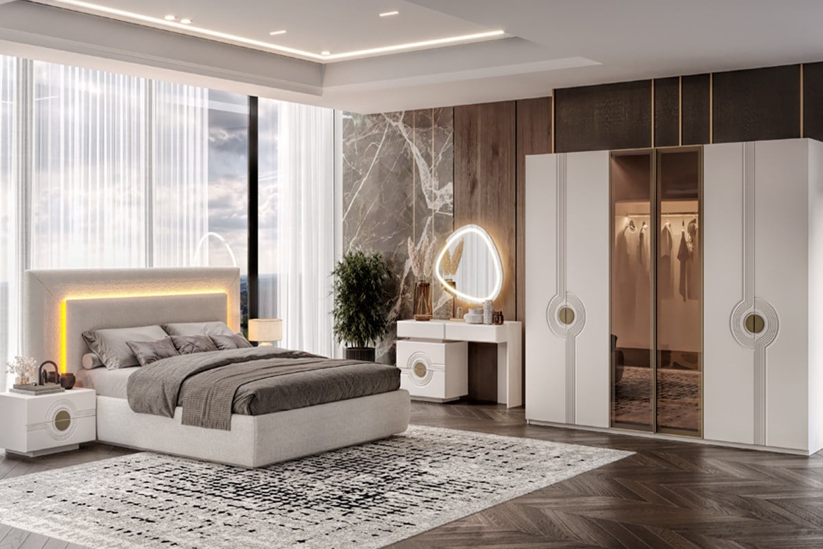 Marcabella Mrs26-5003 Nova Başlıklı Yatak Odası Takımı