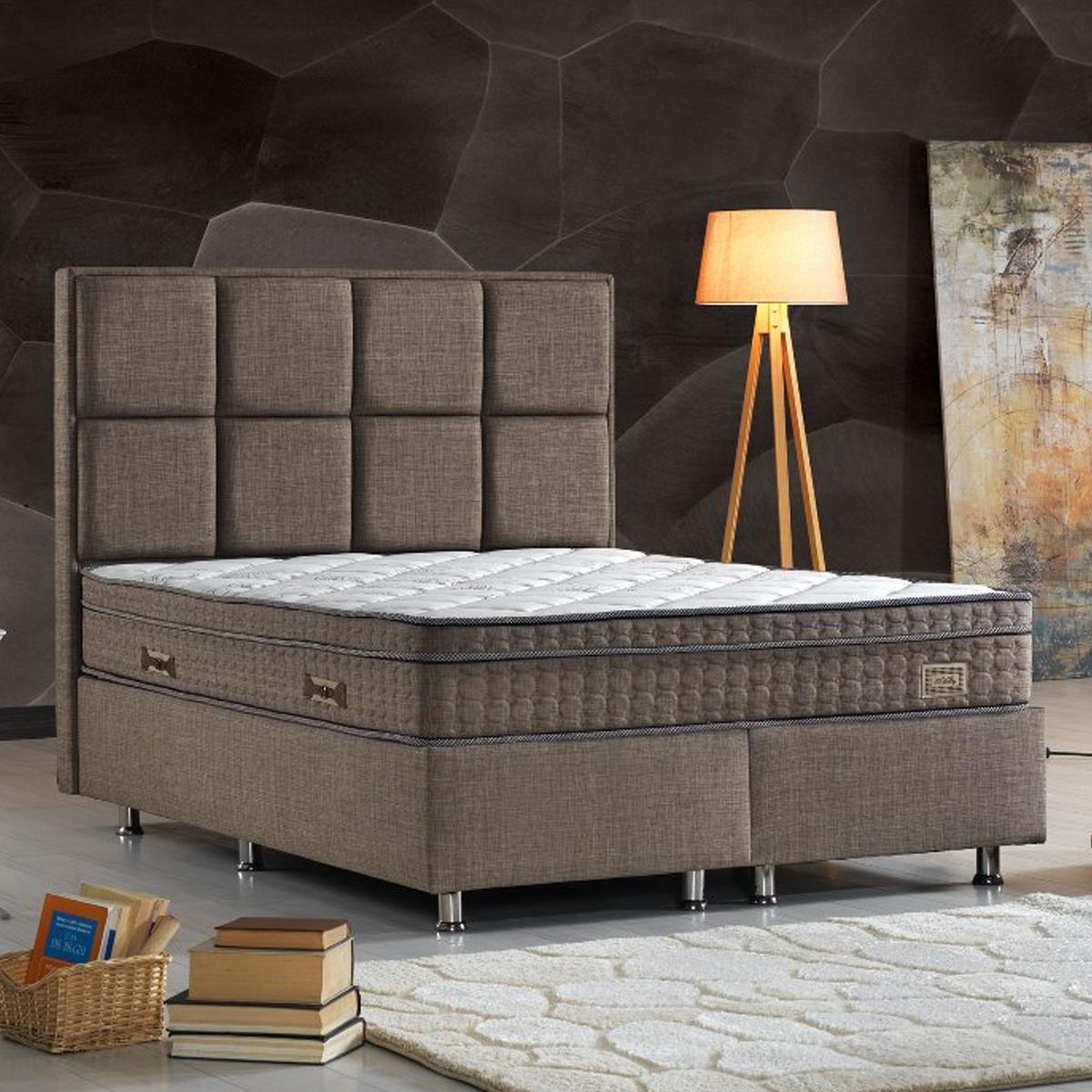 Mr.Sleep Kafka 180x200 Yatak Baza Başlık Set