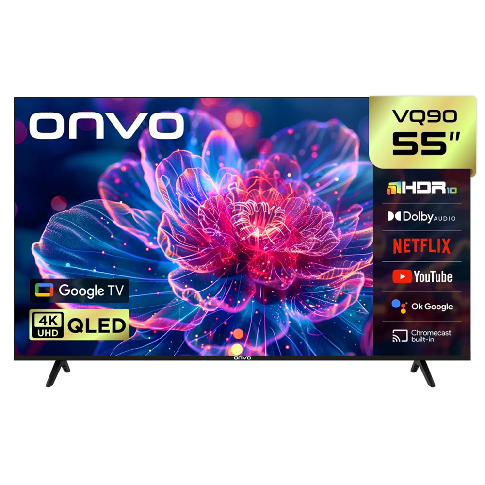 Onvo 55VQ90F3UA 55’’ 140 Ekran 4K Ultra HD Google Smart QLED TV