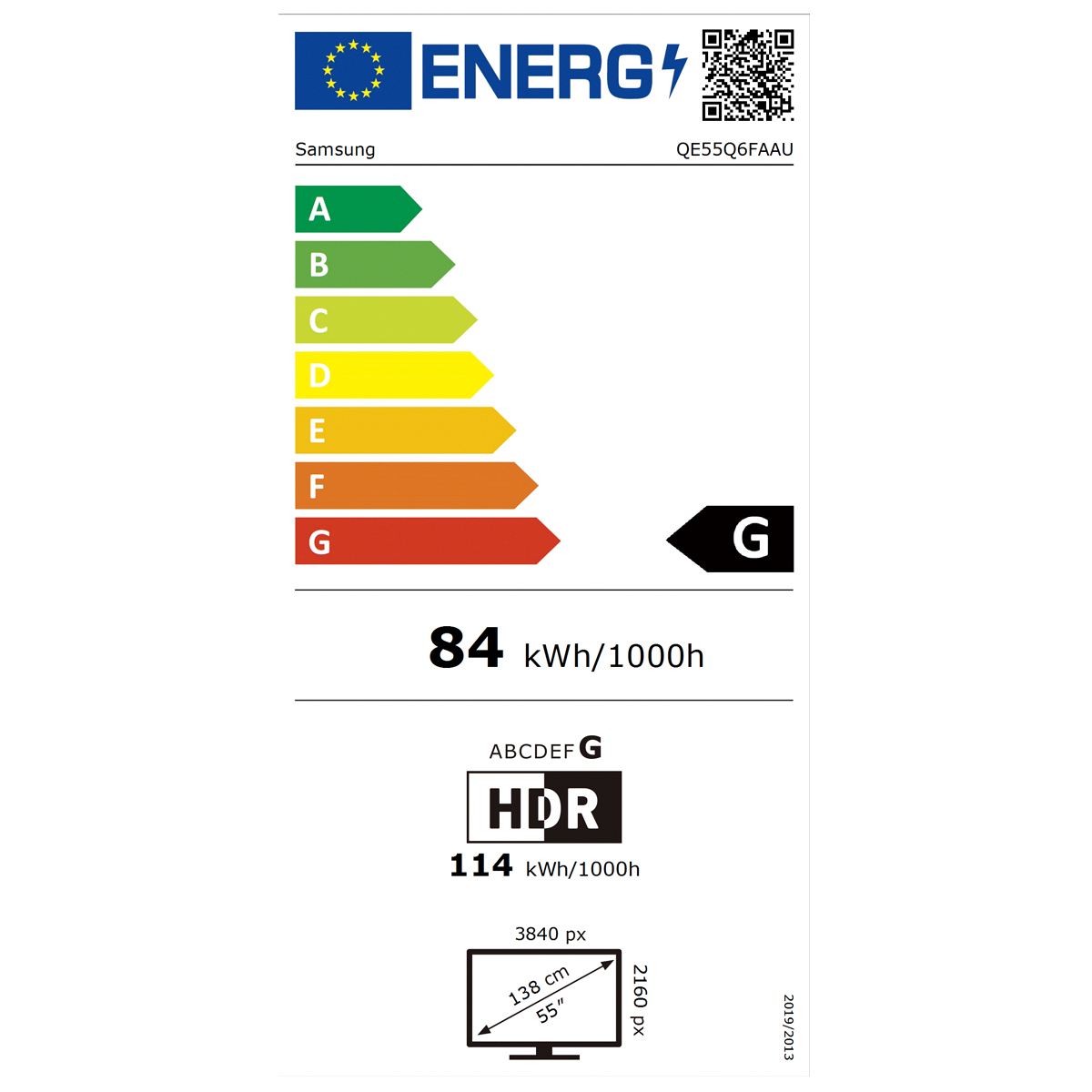 Samsung QE55Q6FAAUXTK QLED Smart 4K TV