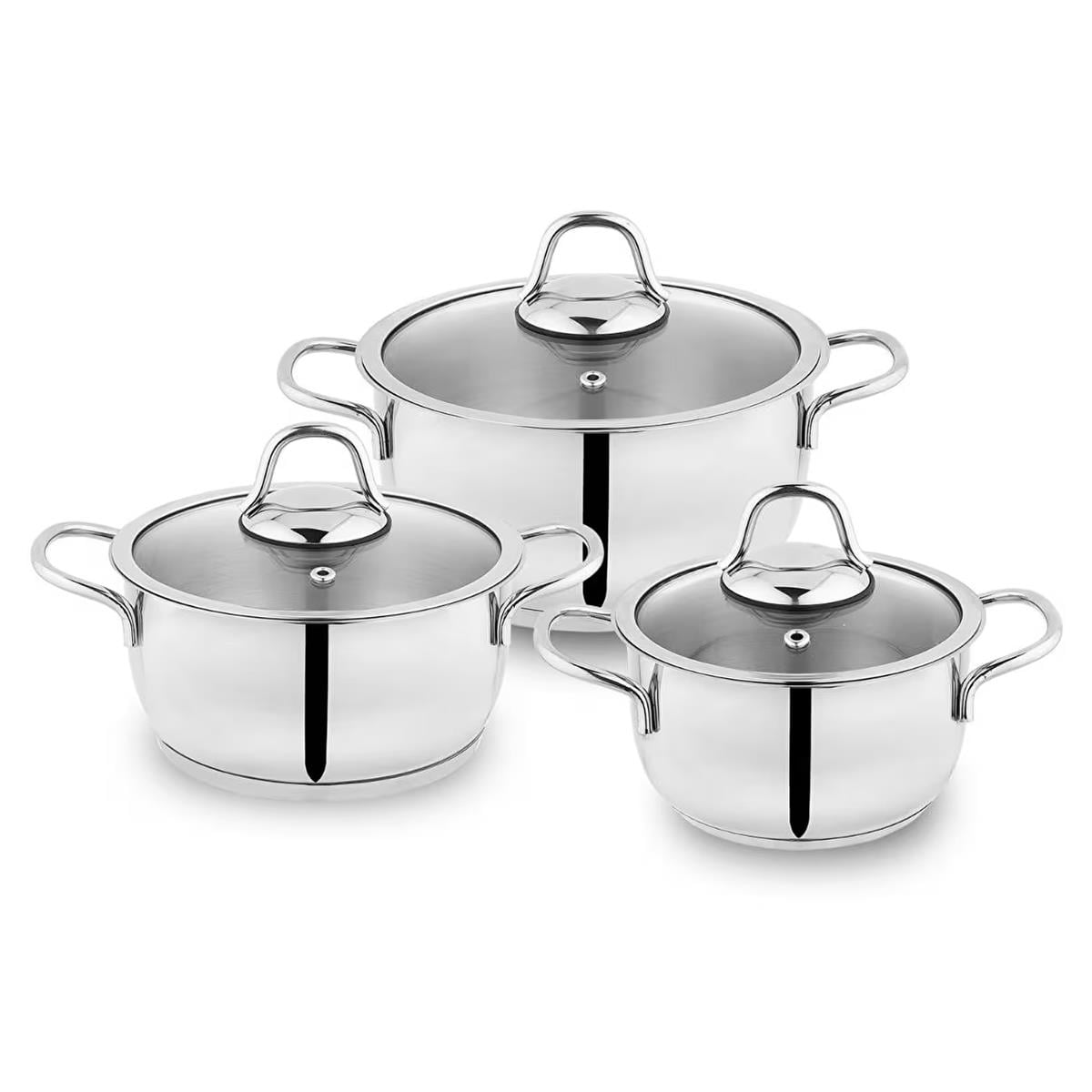 Schafer Eva 6 Parça Çelik Tencere Seti