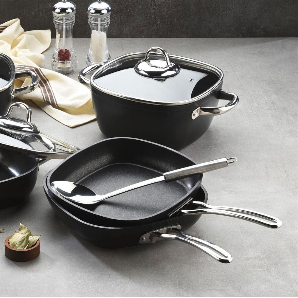 Schafer Gastronomie Master Granit Tava-24Cm-Siyah
