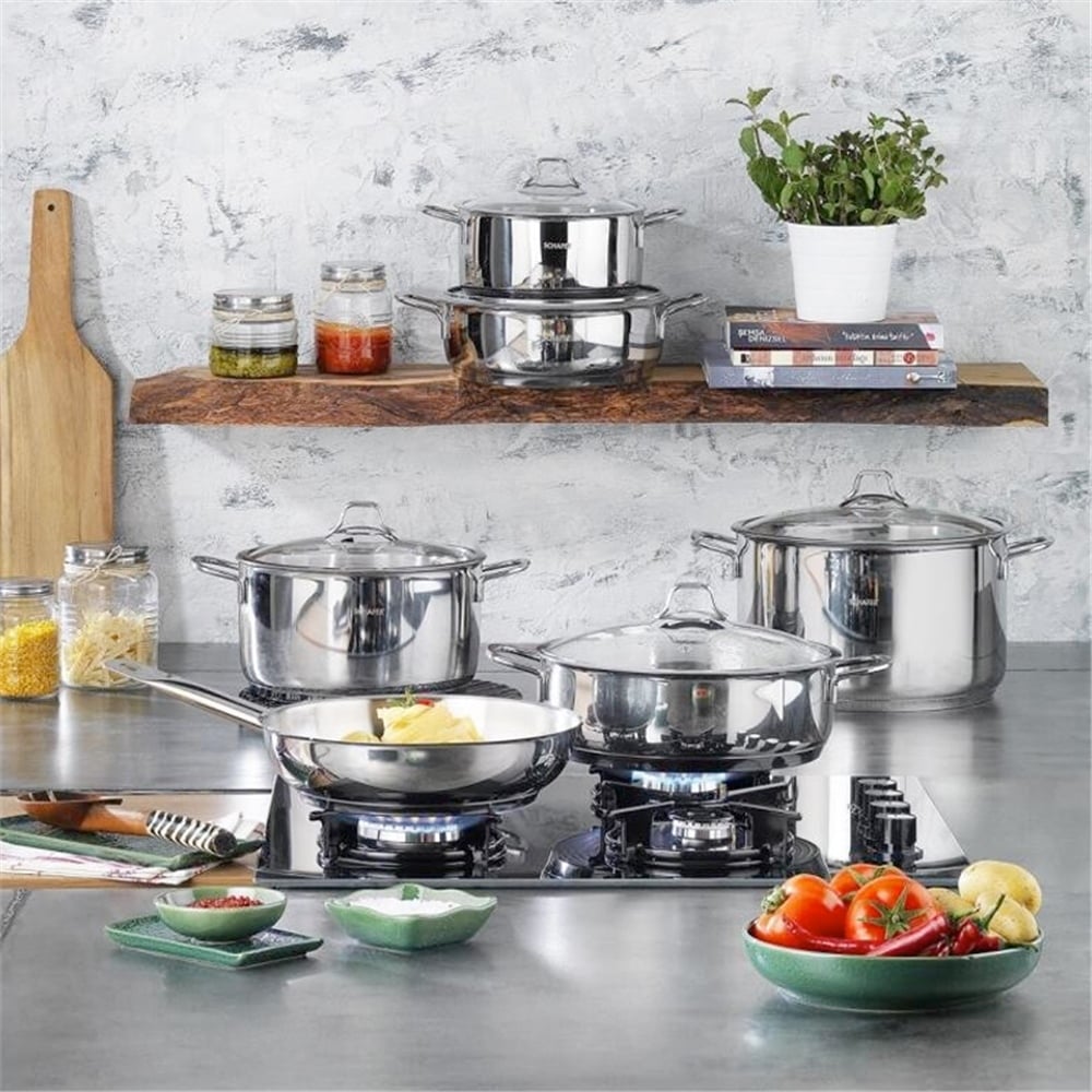 Schafer Held Celık Basık Tencere 24 Cm 2 Prc Inox 04