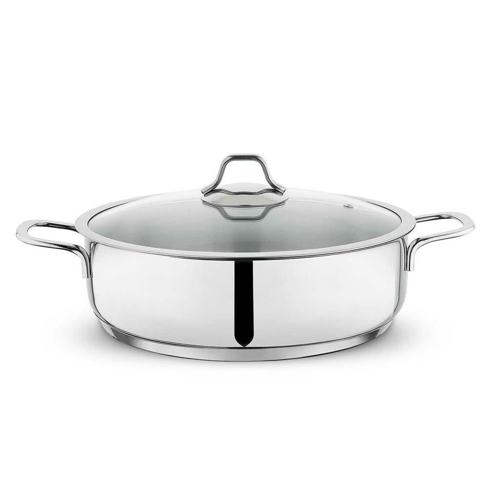 Schafer Held Çelik Basık Tencere 30 Cm-2 Parça-Inox