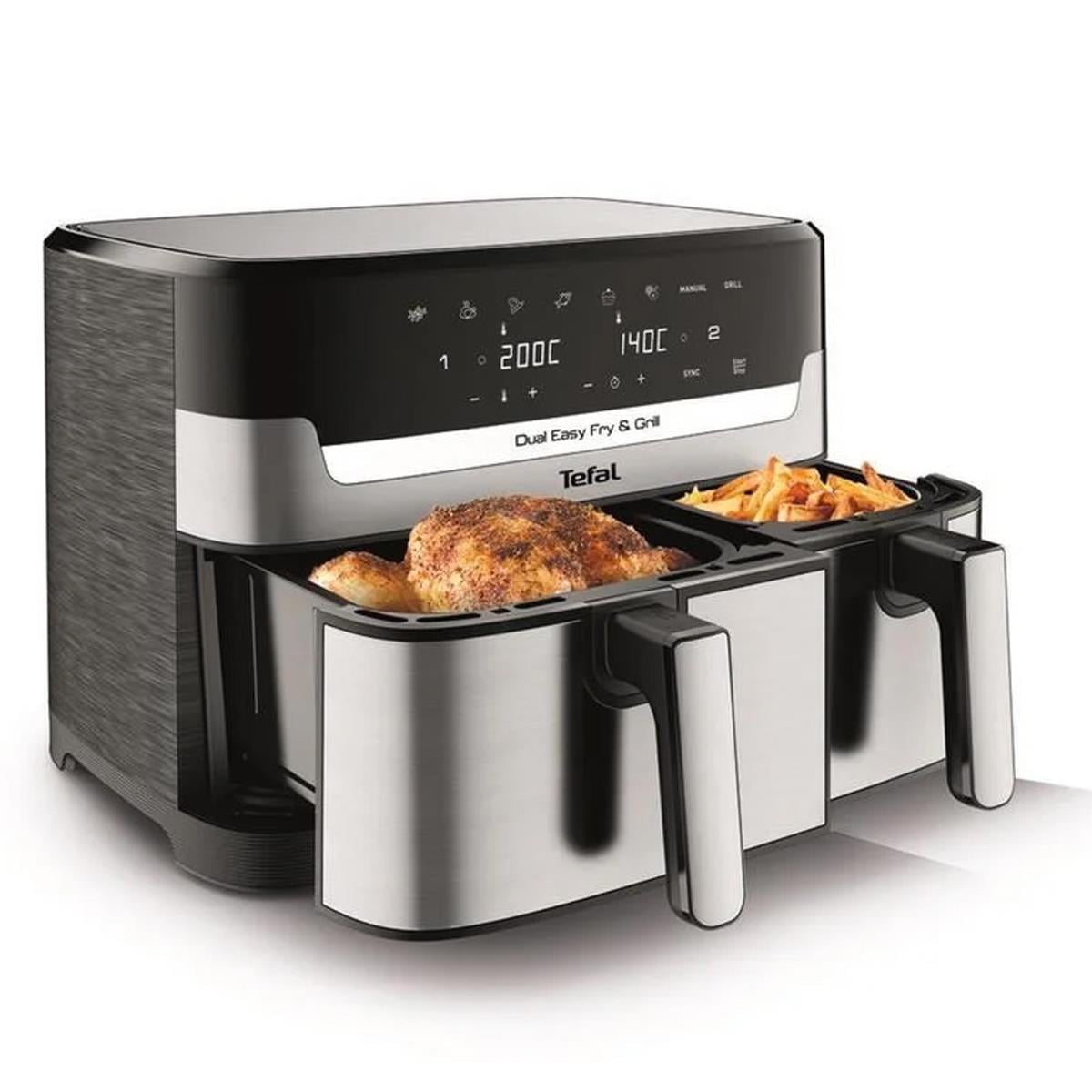 Tefal Easy Fry Dual Basket Yağsız Fritöz